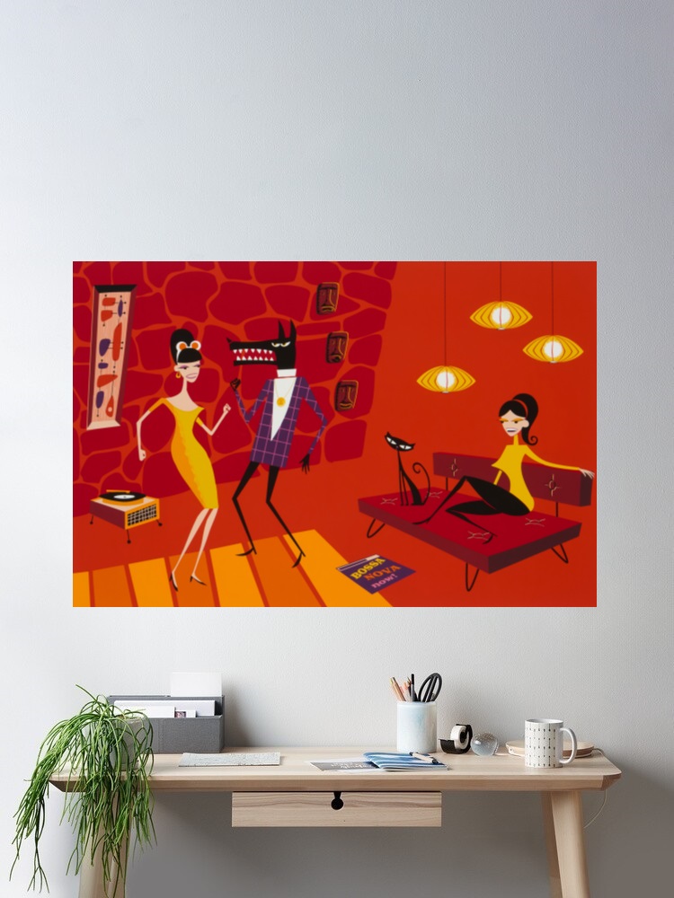 Josh Agle Bossa Nova Now Photo - Nova Decor & Lighting Vase のレビューと価格