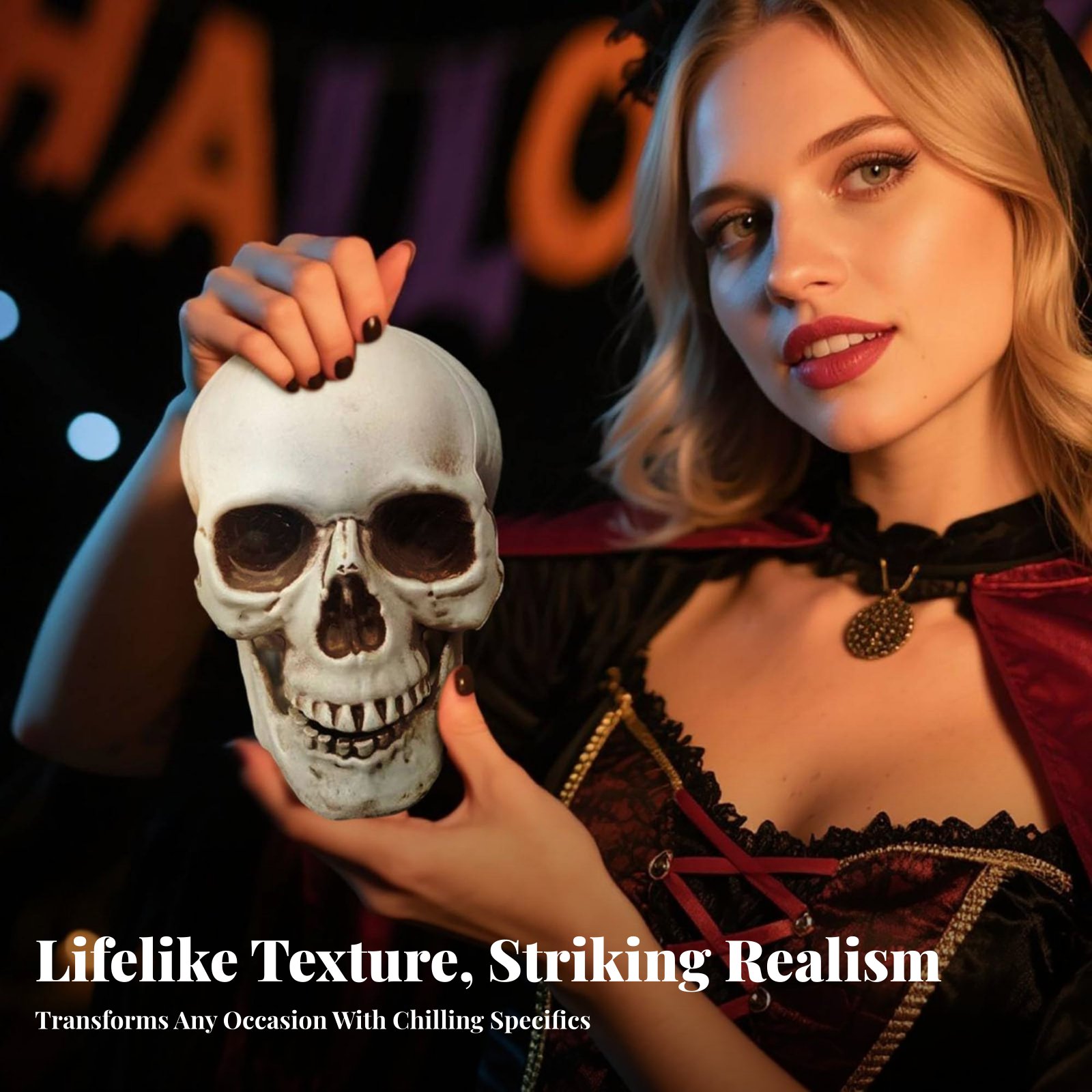 Realistic Skull Model Horror T - Home Lighting And Decor のレビューと価格
