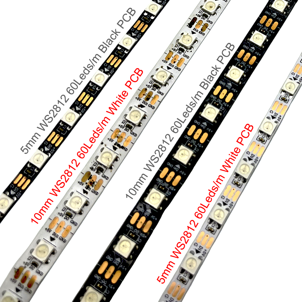 WS2812 Smart LED Strip 5M 60LE - Decor Lighting Address のレビューと価格