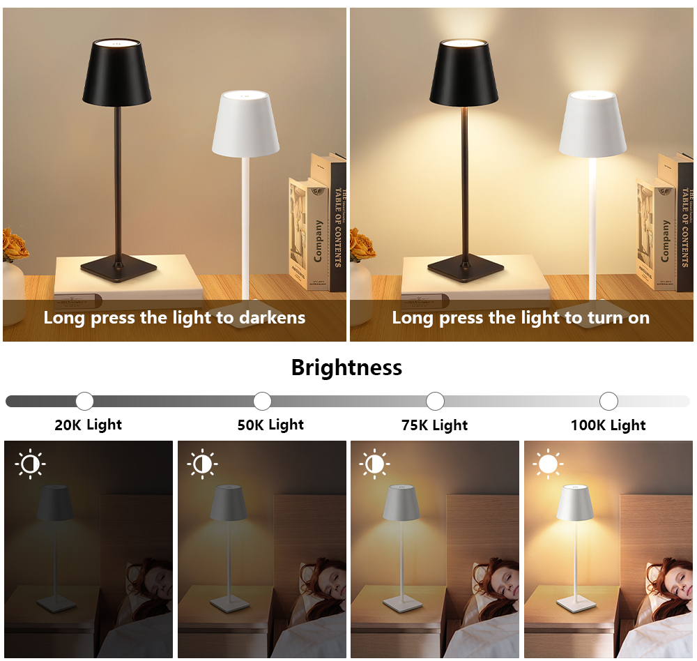 LED Rechargeable Desk Light Wi - Lighting Decor For Room のレビューと価格