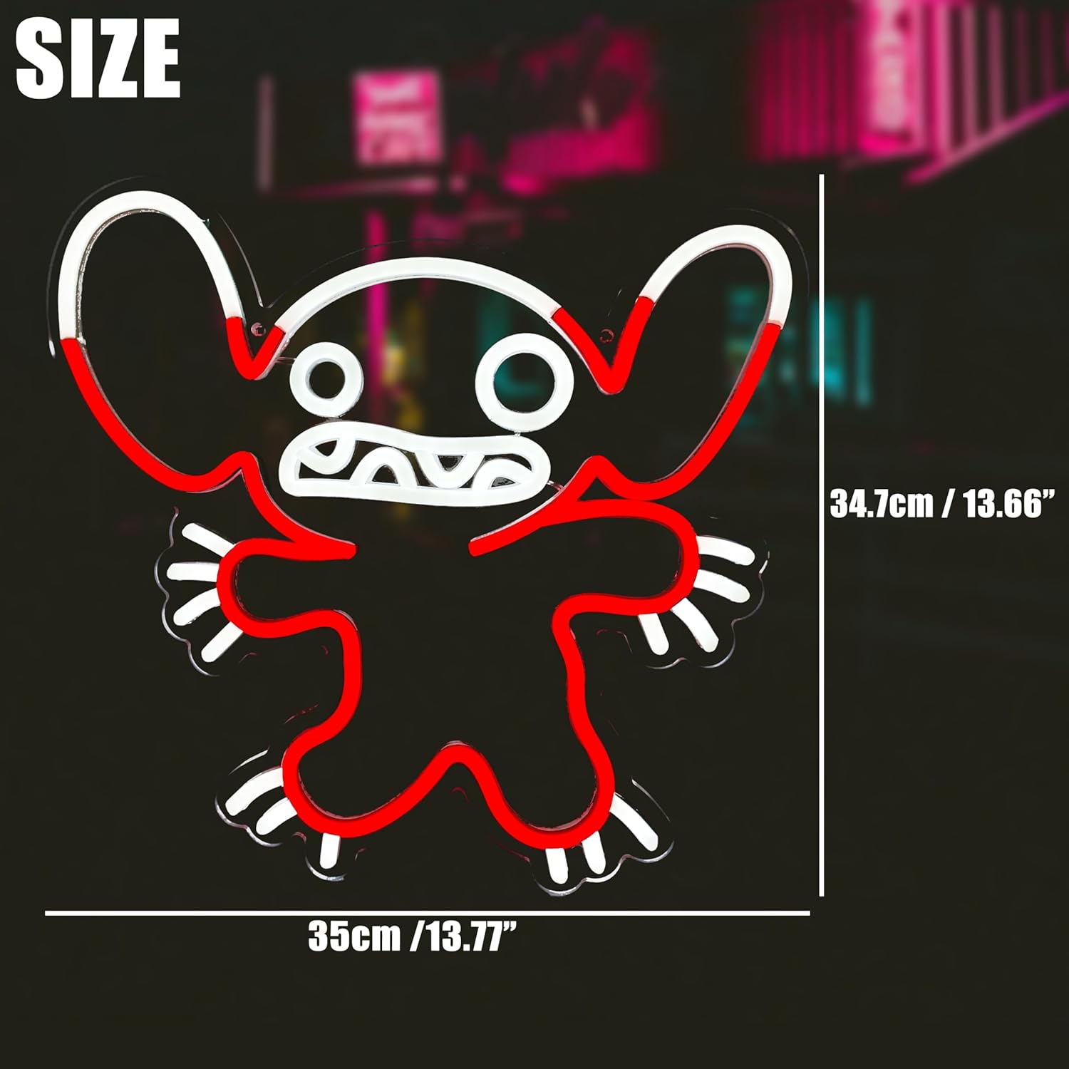 Stitch Neon Sign LED Anime Neo - Decor Lighting Fans のレビューと価格