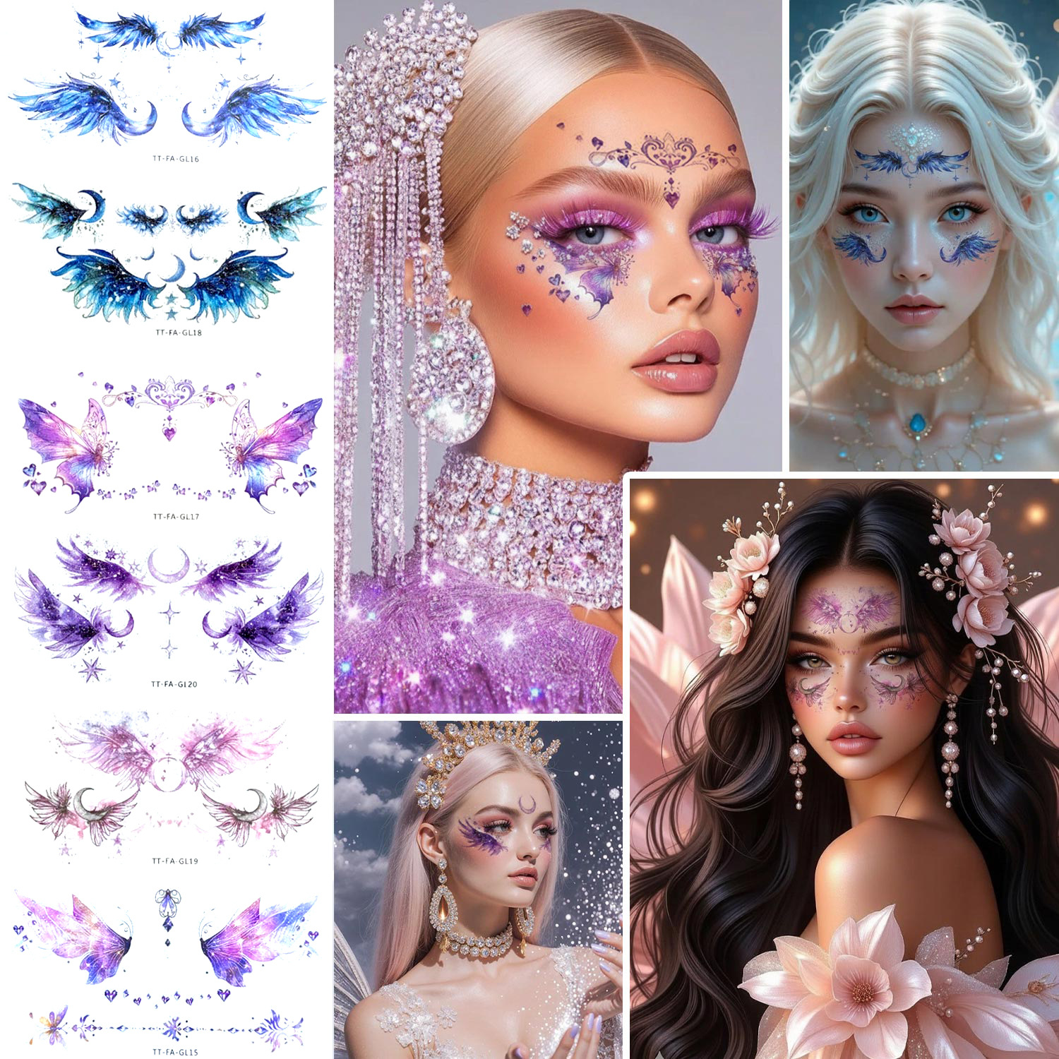 Glitter Angel Face Stickers Co - Elegant Decor & Lighting Llc のレビューと価格