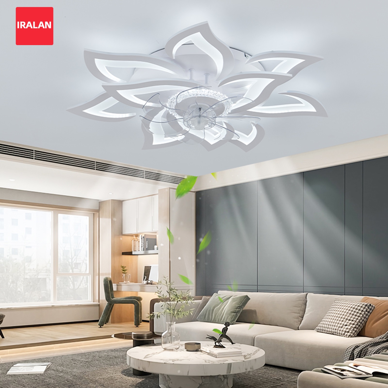 Flower Ceiling Fan with Lighti - Decor Lighting Fans のレビューと価格