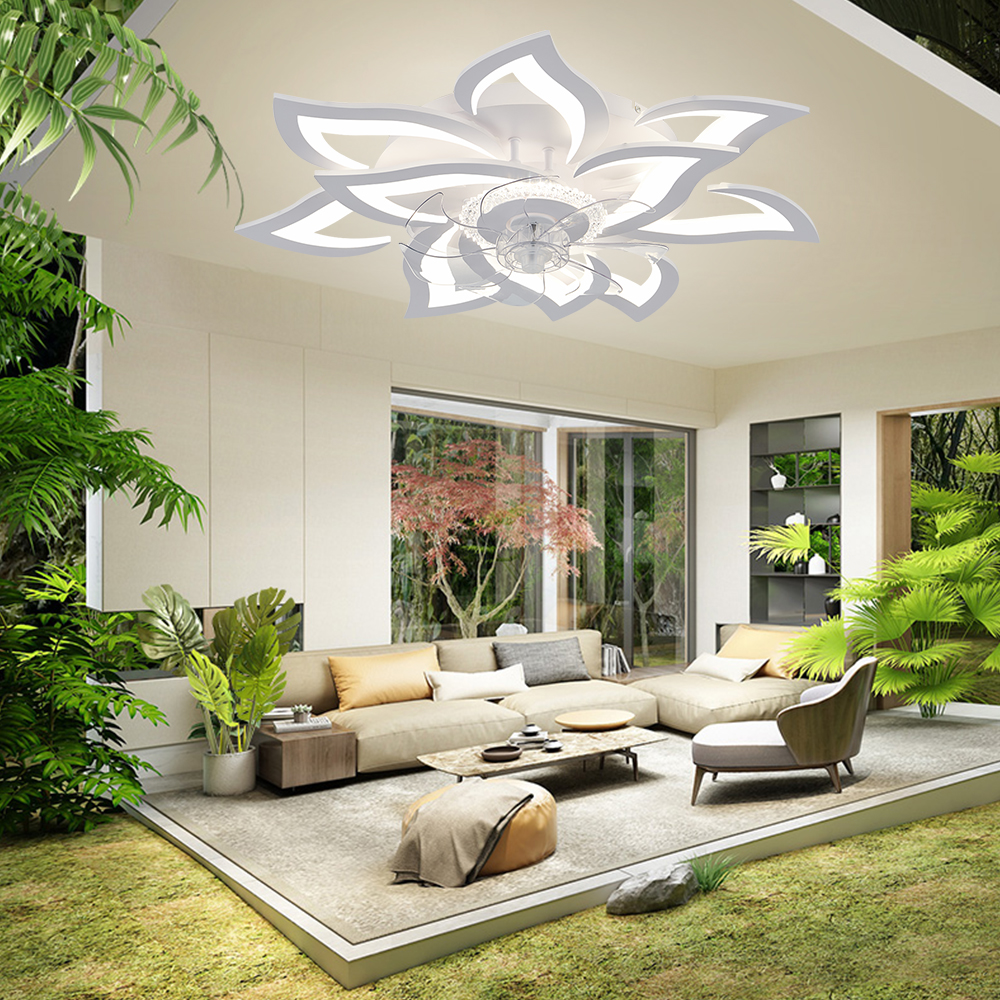 Flower Ceiling Fan with Lighti - Decor Lighting Fans のレビューと価格