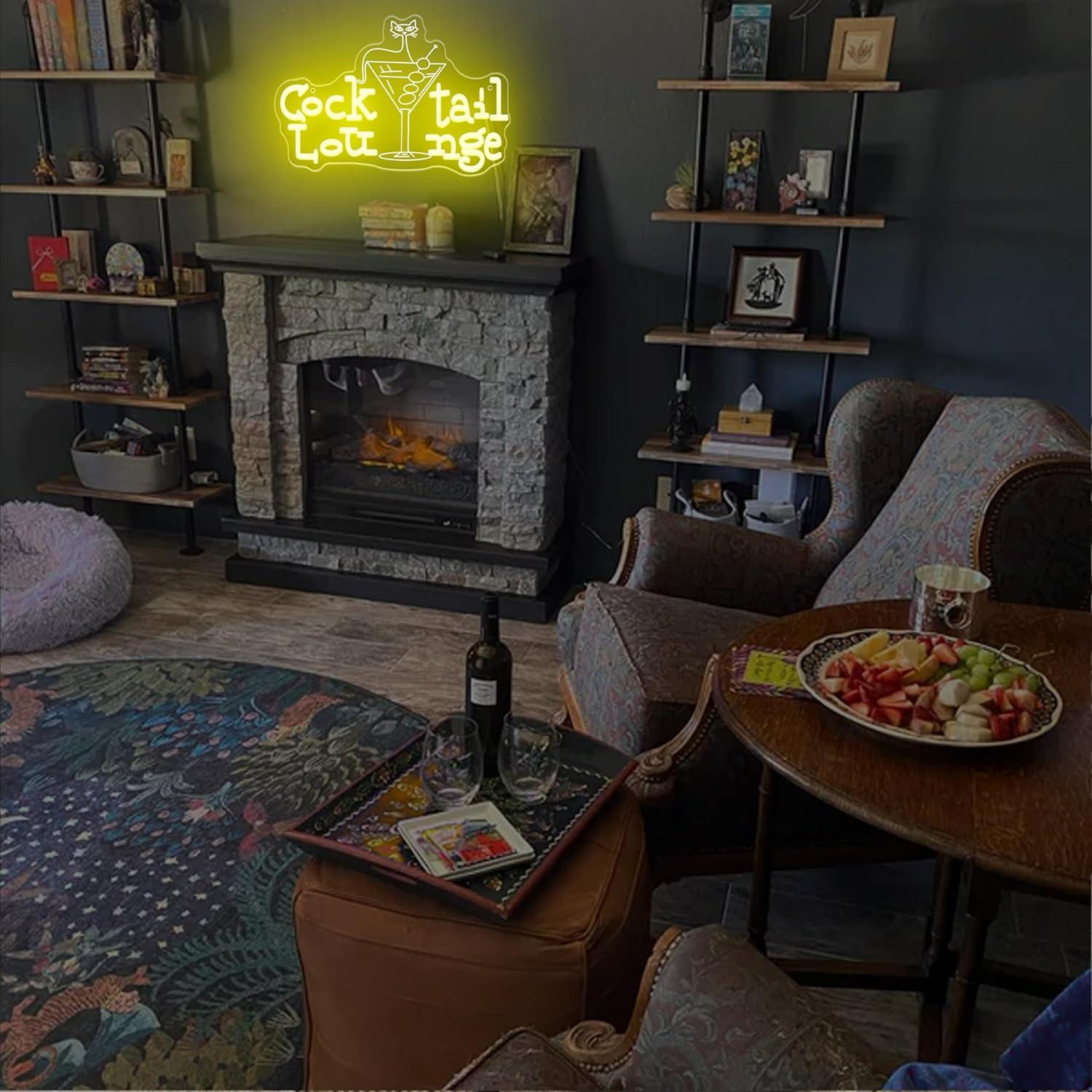 Cocktail Lounge Neon Sign Dimm - Home Lighting And Decor のレビューと価格