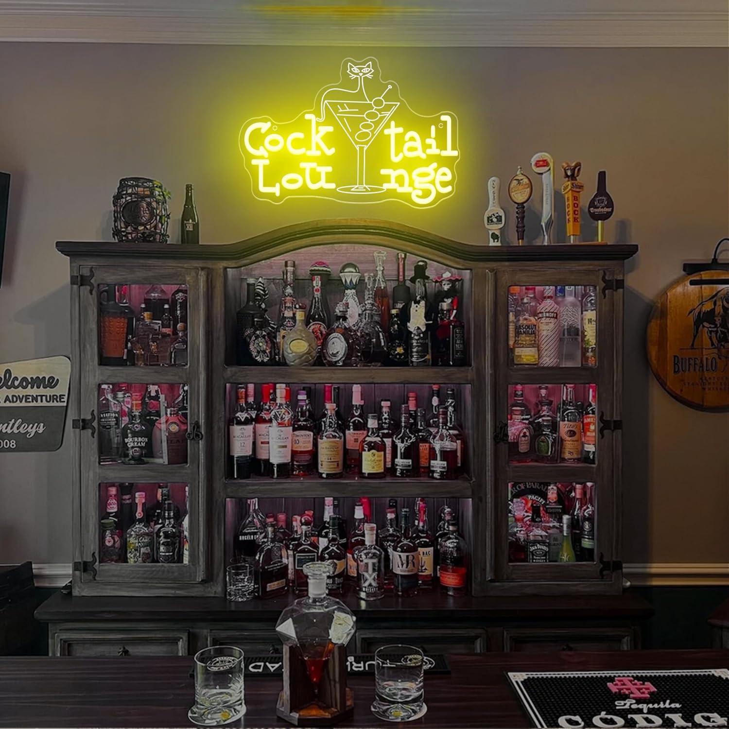 Cocktail Lounge Neon Sign Dimm - Home Lighting And Decor のレビューと価格