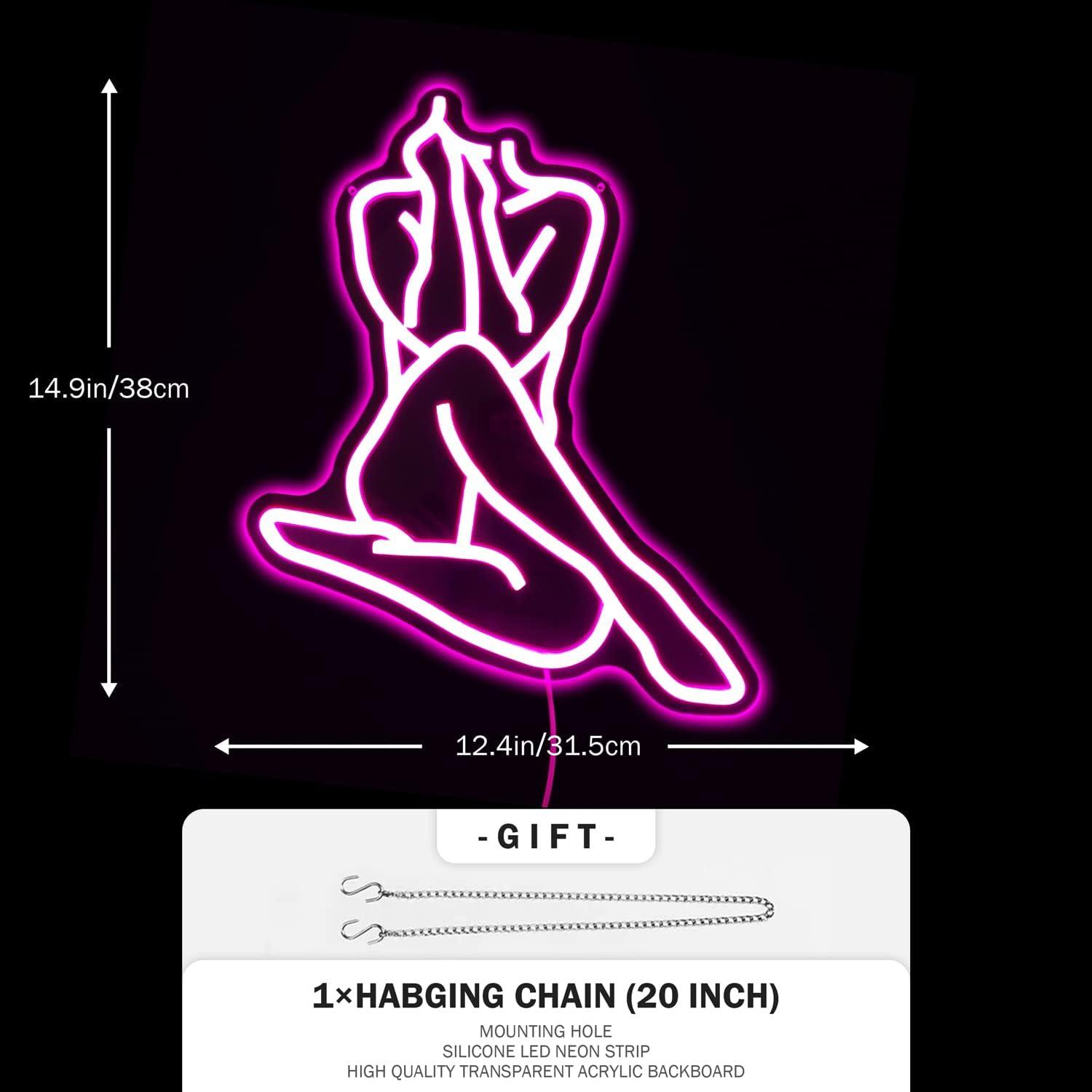 Lady Neon Sign Dimmable LED Li - Home Lighting And Decor のレビューと価格
