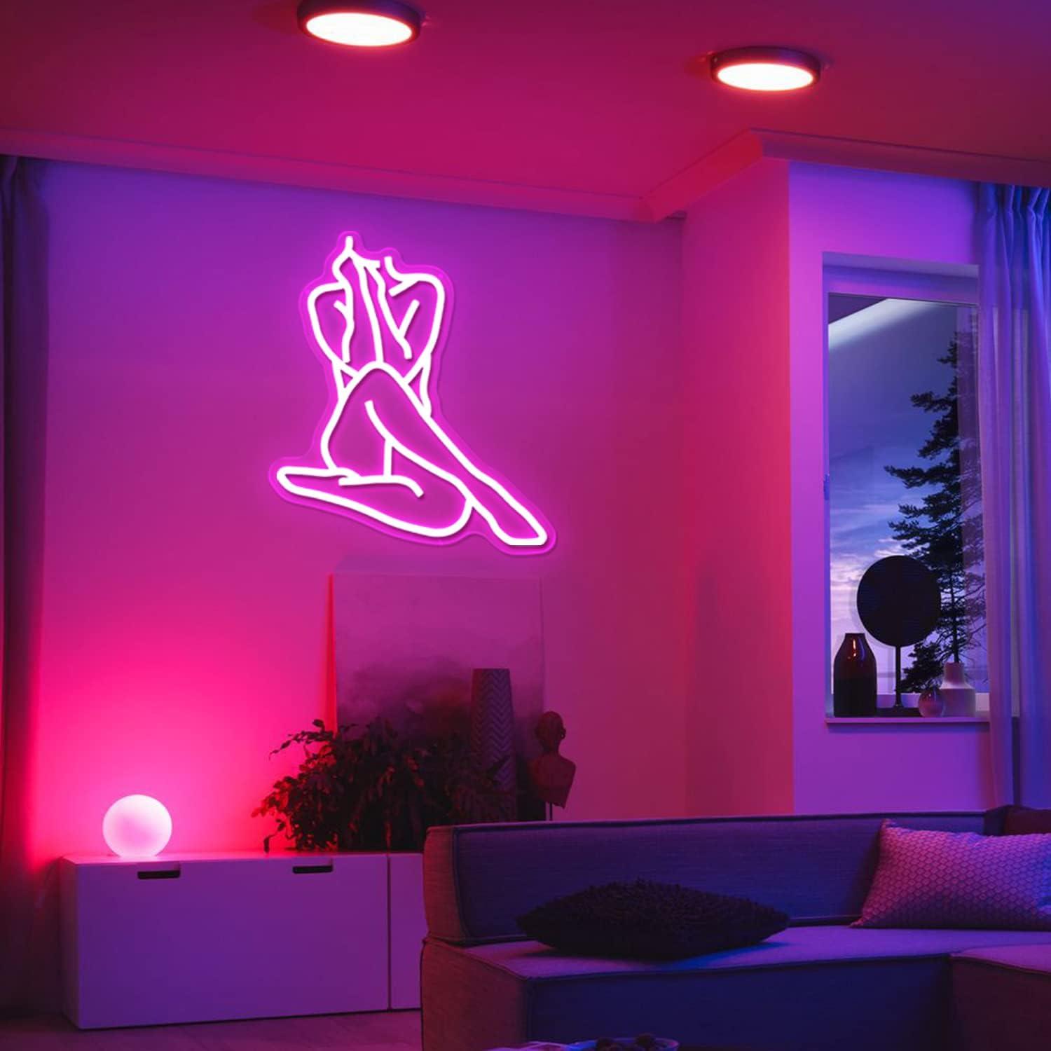 Lady Neon Sign Dimmable LED Li - Home Lighting And Decor のレビューと価格