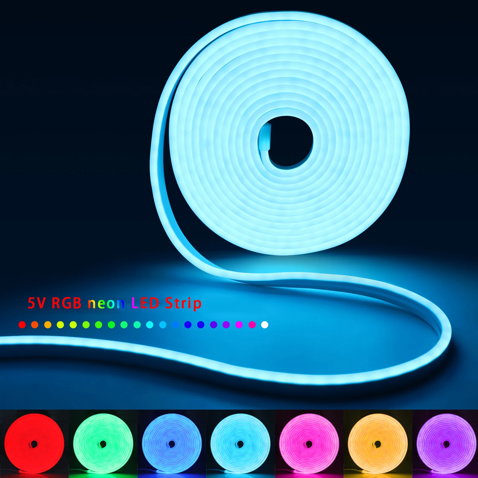 1-5m RGB LED Neon Strip Light  - Lighting Decor For Room のレビューと価格