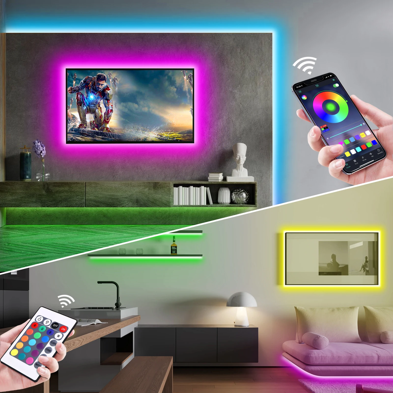 1-5m RGB LED Neon Strip Light  - Lighting Decor For Room のレビューと価格